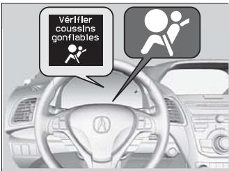 Acura RDX (2013-2016) - Témoin du SRS (système de retenue supplémentaire) - 1