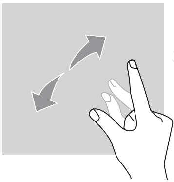 CROSSCALL StellarX5S - Actions avec deux doigts - 1