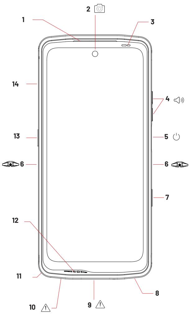 CROSSCALL StellarX5S - Présentation de l'appareil - 1