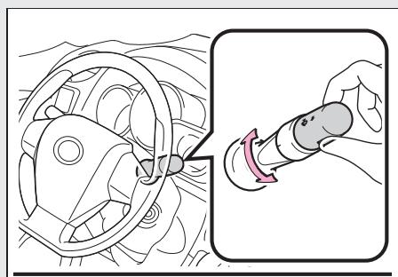 TOYOTA Matrix (2014) - 2-3. Utilisation de l'éclairage et des essuie-glaces Essuie-glace et lave-glace de lunette arrriere* - 1