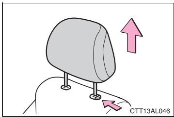 TOYOTA Matrix (2014) - 1-3. Equipements réglables (sièges, rétroviseurs, volant) Appuis-tête - 2