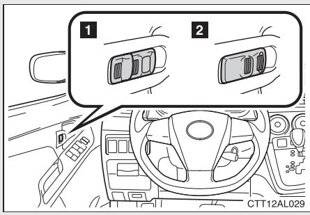 TOYOTA Matrix (2014) - Bouton de verrouillage interieur - 1
