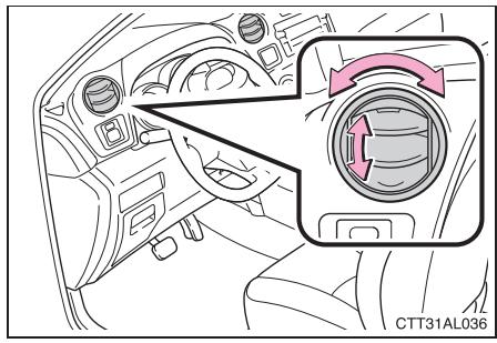 TOYOTA Matrix (2014) - Réglage de l'orientation - 1
