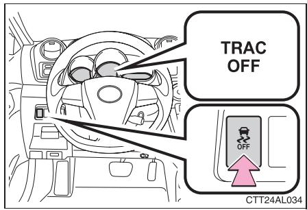 TOYOTA Matrix (2014) - Désactivation du système TRAC - 1