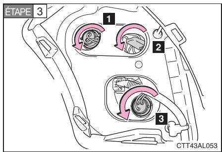 TOYOTA Matrix (2014) - ■ Clignotants avant/feux de stationnement etoux de position lateraux avant - 6