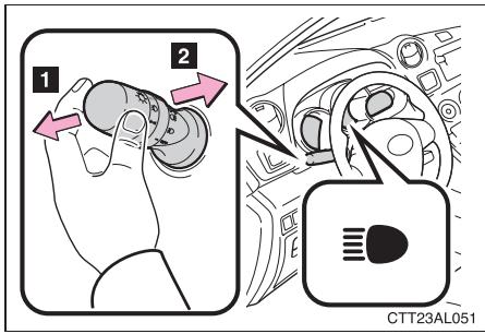 TOYOTA Matrix (2014) - Allumage des feu des route - 1