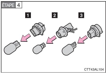 TOYOTA Matrix (2014) - ■ Clignotants avant/feux de stationnement etoux de position lateraux avant - 7