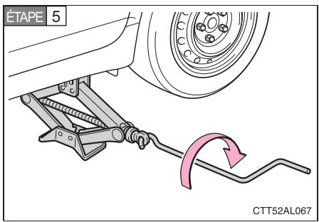 TOYOTA Matrix (2014) - Remplacement d'une roue crevee - 6
