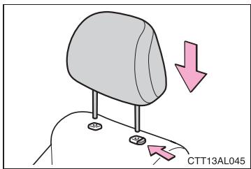 TOYOTA Matrix (2014) - 1-3. Equipements réglables (sièges, rétroviseurs, volant) Appuis-tête - 3