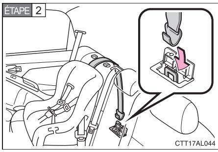 TOYOTA Matrix (2014) - Sièges de sécurité infant avec sangle de retenue supérieure - 2