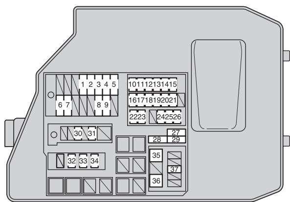 TOYOTA Matrix (2014) - Compartment moteur - 1