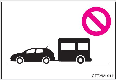 TOYOTA Matrix (2014) - Conduite avec une caravane/remorque (moteur 1,8 L 4 cylindres [2ZR-FE]) - 1