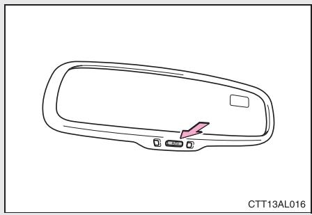 TOYOTA Matrix (2014) - 1-3. Equipements réglables (sièges, rétroviseurs, volant) Rétroviseur interieur anti-éblouissement - 2