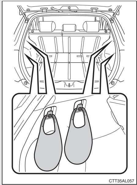 TOYOTA Matrix (2014) - Crochet pour sac à provisions - 2