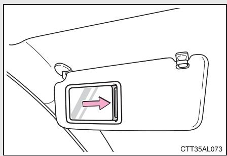 TOYOTA Matrix (2014) - Miroirs de courtoisie - 1