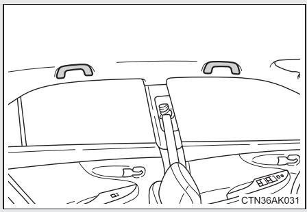 TOYOTA Matrix (2014) - Poignées d'assistance - 1