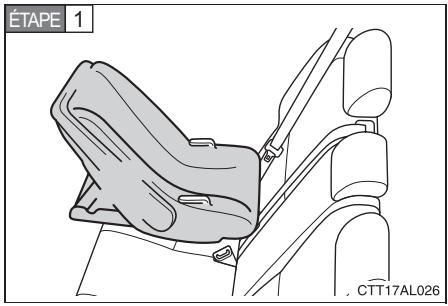 TOYOTA Matrix (2014) - Installation du siège de sécurité enfant au moyen de la ceinture de sécurité (ceinture à verrouillage pour siège de sécurité enfant) - 1