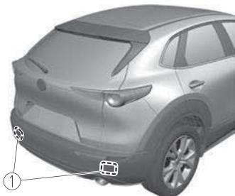 MAZDA CX-30 (2019) - ▼ Capteur radar latéral arrière - 1