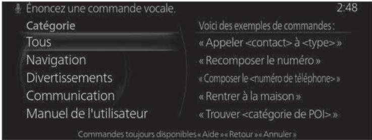 MAZDA CX-30 (2019) - Conseils pratiques pour l'utilisation de la fonction de reconnaissance vocale - 1