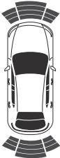 MAZDA CX-30 (2019) - ▼ Plage de détection du capteur - 3