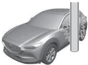 MAZDA CX-30 (2019) - Limites à la détection de collision latérale: - 1