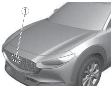 MAZDA CX-30 (2019) - ▼ Capteur radar avant - 1