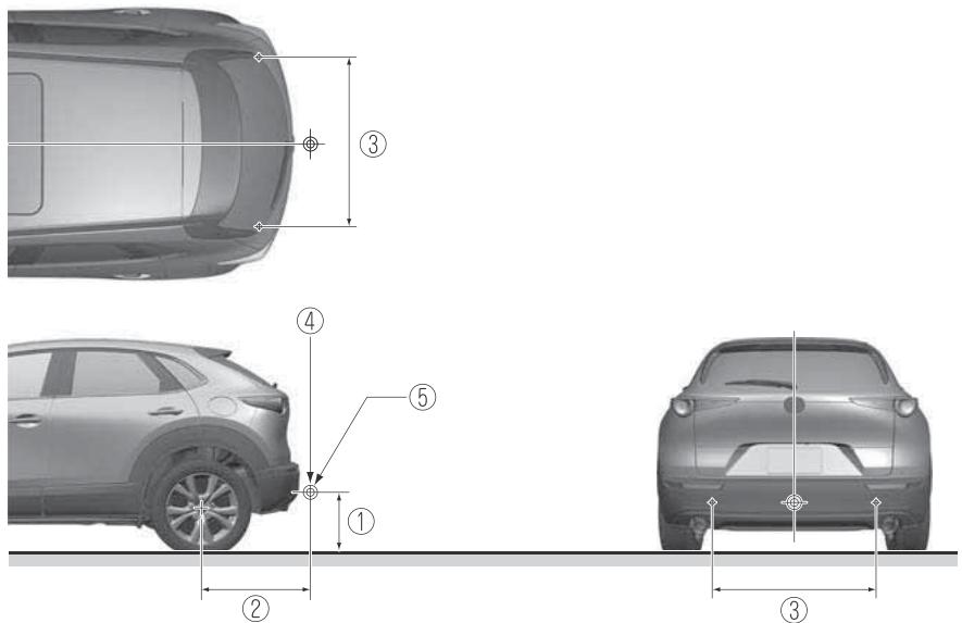 MAZDA CX-30 (2019) - ▼ Dispositif d'attelage de la remorque - 1