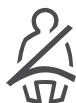 MAZDA CX-30 (2019) - ▼ Indication d'avertissement/voyant de ceinture de sécurité (siège avant) - 1