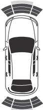 MAZDA CX-30 (2019) - ▼ Plage de détection du capteur - 6