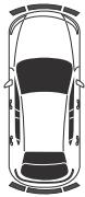 MAZDA CX-30 (2019) - ▼ Plage de détection du capteur - 13