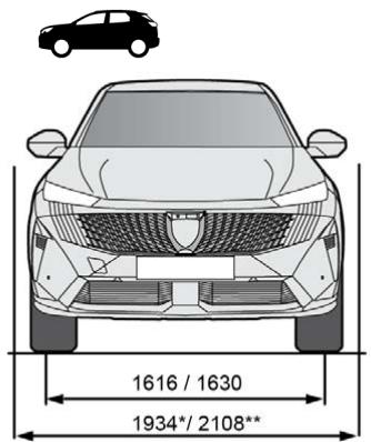 PEUGEOT 3008 (2024) - Masses et charges remorquables - 1