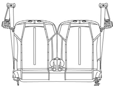PEUGEOT 3008 (2024) - Ceintures de sécurité de troisième rangée - 2