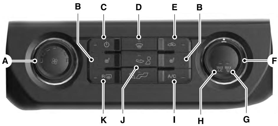 FORD F-150 (2018) - COMMANDE MANUELLE DE LA TEMPERATURE (Selon l'équiplement) - 1