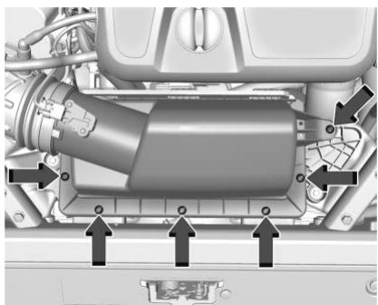 CADILLAC CT6 (2019) - Comment inspector le filtré à air du moteur - 1