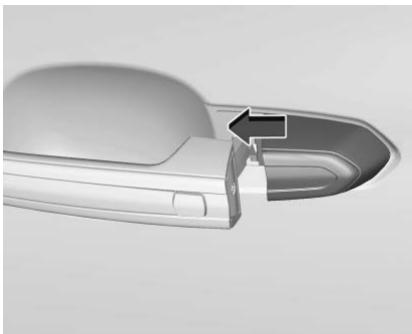 CADILLAC CT6 (2019) - Accès au barillet de serrure de la clé de porte du conducteur (si la batterie est déchargeé) - 4