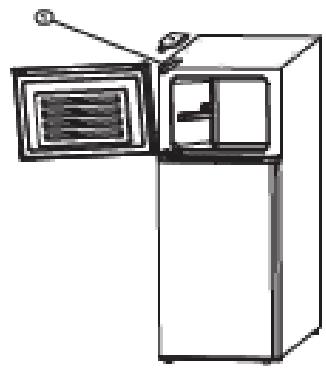 CALIFORNIA CRF206P2S11 - INVERSION DU SENS D'OUVERTURE DE LA PORTE - 1