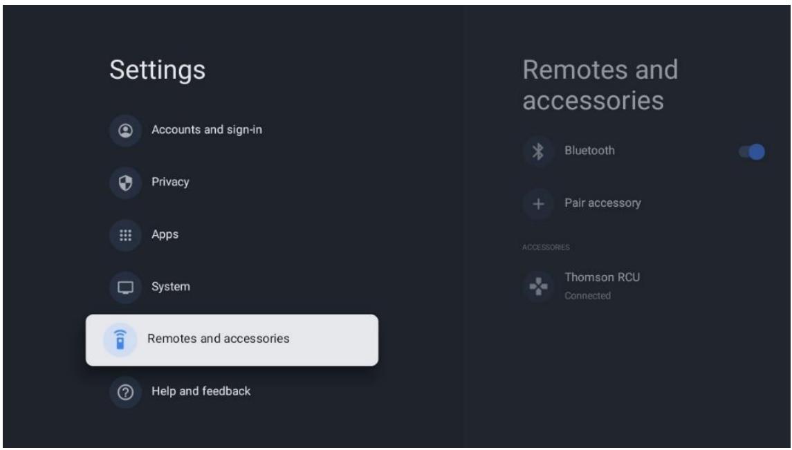 THOMSON 55UG5C14 - Télecommande et accessoires - 1