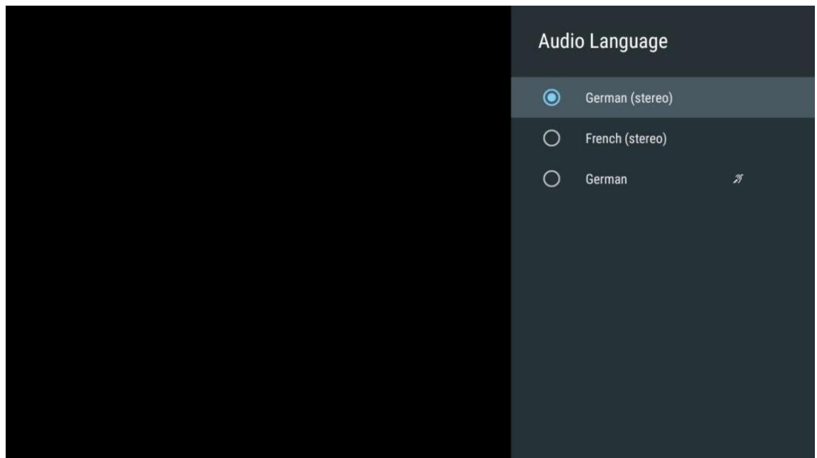 THOMSON 55UG5C14 - Langue audio - 2