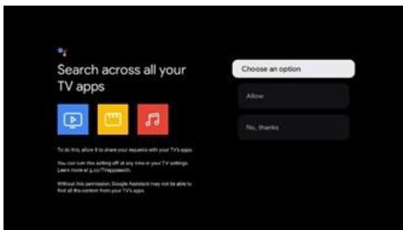 THOMSON 55UG5C14 - Confirmer ou refuser les services et fonctionnalités de Google - 2