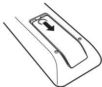 DENON DHTS316 - Insertion des piles - 1