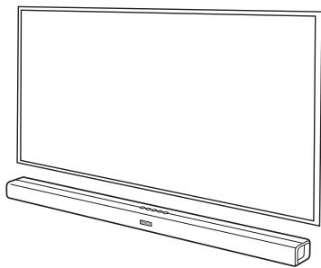 DENON DHTS316 - Si vous accrochez la barre de son sur un mur - 2