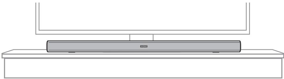 DENON DHTS316 - Positionnement de la barre de son - 1