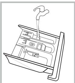 BRANDT WFB383QW - Nettoyage du bac à détergent - 2