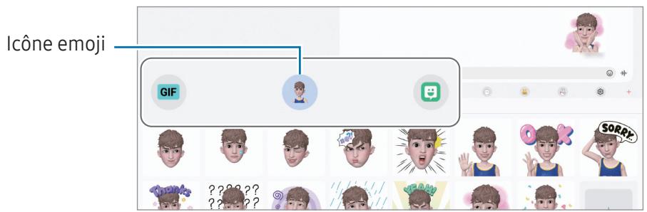 SAMSUNG SMX710 - Utiliservos autocollants AR Emoji dans une conversation - 1