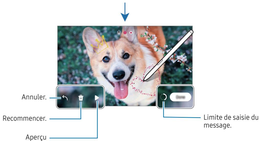 SAMSUNG SMX710 - (Enregistrement et envoi du processus de création du message) - 2