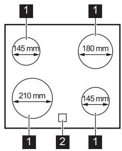 ELECTROLUX LKR64890AW - Vue d'ensemble de la table de cuisson - 1