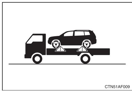 TOYOTA Highlander (2009) - Utilisation d'une dépanneuse à plateau - 1