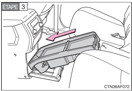 TOYOTA Highlander (2009) - Dépose de la tablette centrale arrête - 3