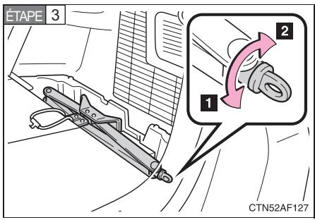 TOYOTA Highlander (2009) - Sortir le cric - 3