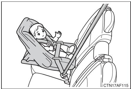 TOYOTA Highlander (2009) - Les types de sièges de sécurité infant - 1